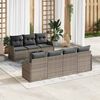 vidaXL Tuin Sofa Set Grijs 55 x 55 x 37 cm poly rattan
