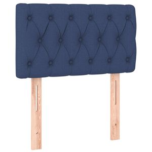 vidaXL Hoofdbord 80x7x78/88 cm stof blauw
