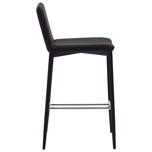 vidaXL Barstoelen 2 st kunstleer bruin