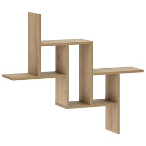 vidaXL Wandplank Artisanaal eiken 87 x 17 x 75 cm Bewerkt hout