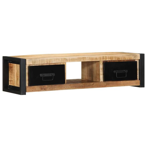 vidaXL Tv-meubel 100x30x25 cm massief ruw mangohout