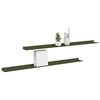 vidaXL Drijvende plank 2 pcs Olijf Groen 100 x 9 x 2,5 cm Staal