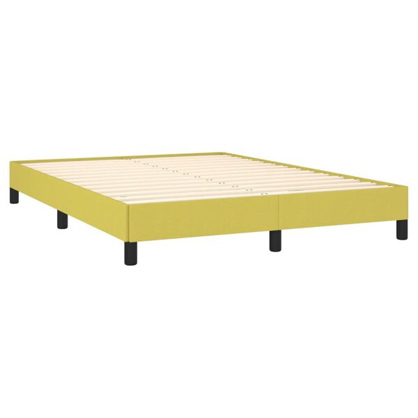 vidaXL Bedframe zonder matras 140x200 cm stof groen