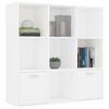 vidaXL Boekenkast 98x30x98 cm bewerkt hout wit
