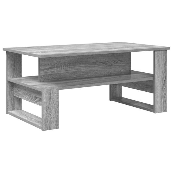 vidaXL Salontafel Grijs Sonoma 90 x 50 x 40 cm Bewerkt hout