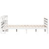 vidaXL Bedframe zonder matras massief grenenhout wit 150x200 cm