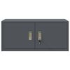vidaXL Opbergkast met opslag Antraciet 90 x 40 x 40 cm Staal