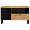 vidaXL TV-kast met lade Bruin 80 x 33 x 46 cm Massief Mango Hout