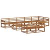 vidaXL Buiten bankenset 9 pcs Naturel Massief Acaciahout