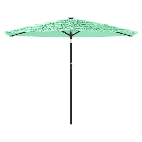 vidaXL Parasol met stalen paal 288x288x225 cm groen