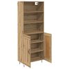 vidaXL Hoge kast 2 pcs Artisan Eiken Bewerkt hout