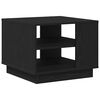 vidaXL Salontafel Zwart Eiken 55 x 55 x 42 cm Bewerkt hout