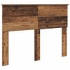 vidaXL Bedframe met hoofdeinde Oudhout 120 x 190 cm Bewerkt hout