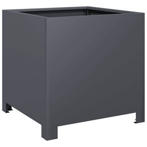 vidaXL Plantenbak 40x40x40 cm staal antracietkleurig