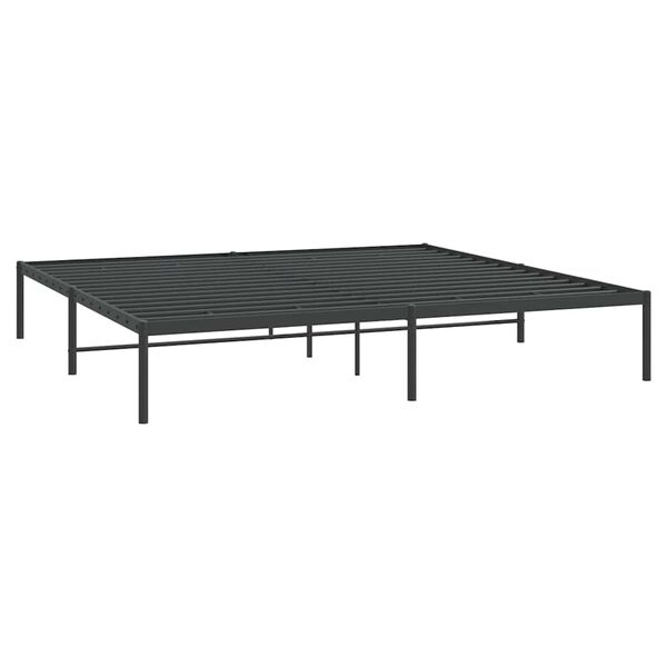 vidaXL Bedframe metaal zwart 193x203 cm
