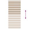 vidaXL Zebra Blind 105x200 cm stofbreedte 100,9 cm polyester zandbruin