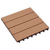 vidaXL Terras Tegel 11 st Teakhout 30 x 30 cm WPC