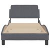 vidaXL Bedframe "Dover" 80x200 cm fluweel donkergrijs