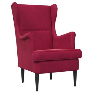 vidaXL Fauteuil Wijnrood Fluweel