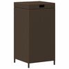 vidaXL Buiten Afvalbak Bruin 40 x 40 x 80 cm poly rattan