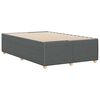 vidaXL Bedframe zonder matras 120x190 cm stof donkergrijs