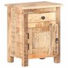 vidaXL Nachtkastje 40x30x50 cm ruw mangohout