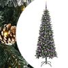 vidaXL Kunstkerstboom Groen 210 cm PVC en Plastic en Staal