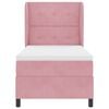 vidaXL Boxspringbed met matras Roze 200 x 90 cm Polyester