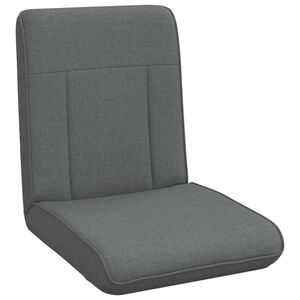 vidaXL Verstelbare vlo stoelen Donkergrijs Stof