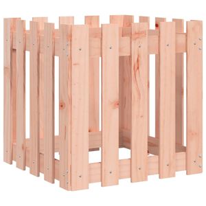 vidaXL Plantenbak met hekontwerp 50x50x50 cm massief douglashout
