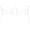vidaXL Hoofdbord 150 cm metaal wit