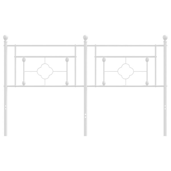 vidaXL Hoofdbord 150 cm metaal wit