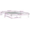 vidaXL Bedframe massief grenenhout grijs 150x200 cm