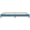 vidaXL Boxspring zonder matras fluweel donkerblauw 180x210 cm