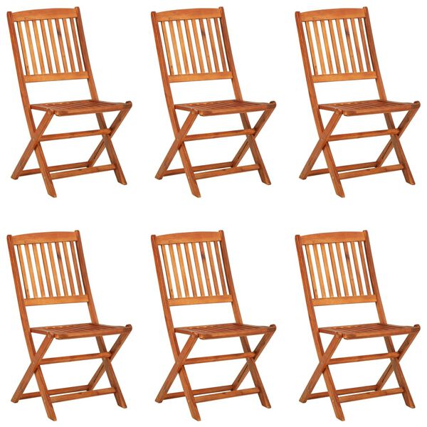 vidaXL 7-delige Tuinset 180x90x75 cm massief acaciahout