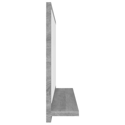 vidaXL Badkamerspiegel 40x10,5x37 cm bewerkt hout grijs sonoma eiken