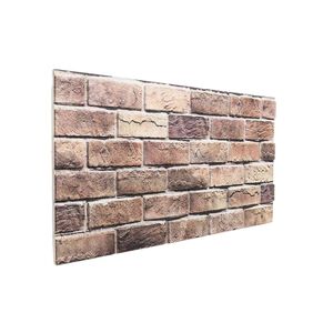 vidaXL Wandpanelen 10 st 100 x 50 cm Bruin en Grijs EPS-schuim