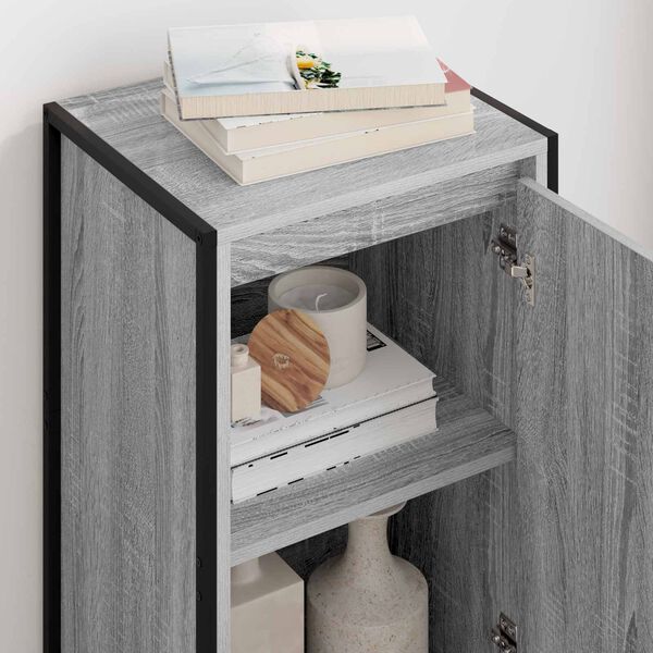 vidaXL Dressoir Grijs Sonoma 43 x 36 x 75,5 cm Bewerkt hout