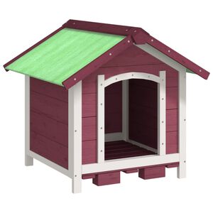 vidaXL Hondenhok 65x65x61,5 cm massief grenenhout mokkakleurig