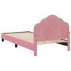 vidaXL Bedframe voor kinderen met hoofdbord Roze 80 x 200 cm Fluweel