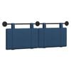vidaXL Hangend hoofdbord Blauw Stof