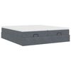 vidaXL Ottoman bed met matrassen 200x200cm fluweel donkergrijs