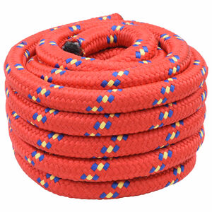 vidaXL Boottouw 25 m 4 Rood PP
