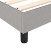 vidaXL Boxspring met matras stof lichtgrijs 140x190 cm