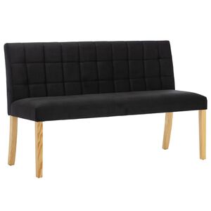 vidaXL Bankje 140 cm fluweel zwart