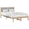 vidaXL Bedframe Lichtgrijs 120 x 190 cm Massief grenenhout