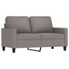 vidaXL 4-delige Loungeset met kussens stof taupe