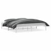 vidaXL Bedframe metaal wit 193x203 cm
