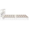 vidaXL Bedframe zonder matras massief grenenhout wit 180x200 cm