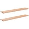 vidaXL Raamkozijnen 2 st Naturel 160 x 25 x 2 cm Massief beukenhout